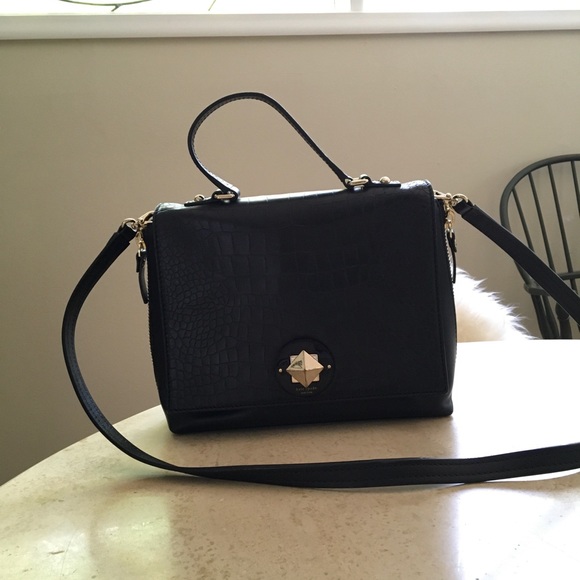 Kate Spade Black Leather Handbag - Picture 3 of 8